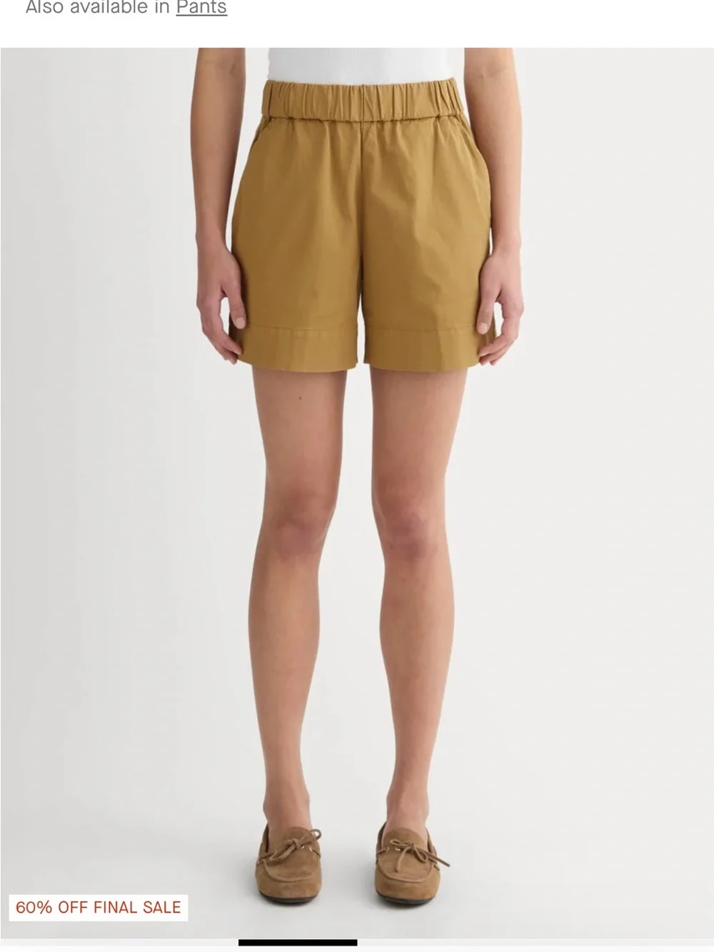 Everlane Easy Short in orange & Cream Gingham - Picture 8 of 8
